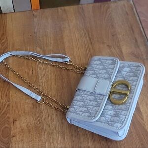 Elegant Blue Designer Shoulder Bag